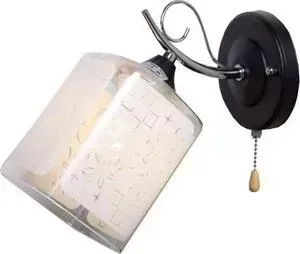 Бра Imex MD.1087-1-W BK+CH 1*60Вт E27