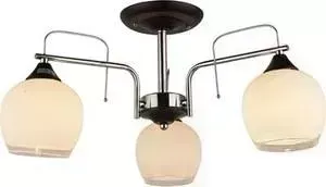 Люстра Imex потолочная MD.0674-3-S CH+BK 3*60Вт Е27