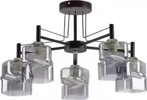 Люстра Imex потолочная MD.4237-5-S BR+CH 5*60Вт E27