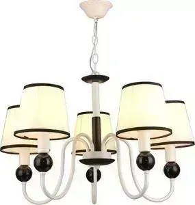Люстра Imex подвесная MD.0752-5-P WT+BK 5*60Вт Е27