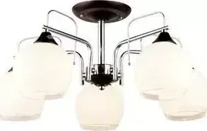 Люстра Imex потолочная MD.0674-5-S CH+BK 5*60Вт Е27