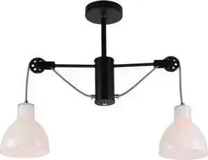 Люстра Imex потолочная MD.1230-2-S BK+CH 2*60Вт E27