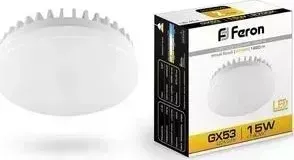 Лампа светодиодная FERON LB-454 25834 GX53 15W 2700K Таблетка Матовая