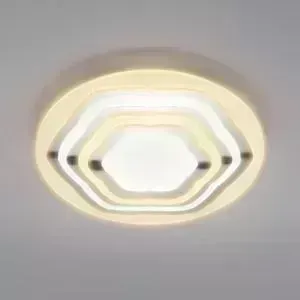 Потолочный светодиодный светильник EUROSVET Siluet 90117/4 хром