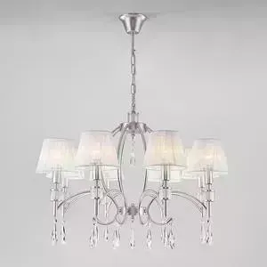 Подвесная люстра EUROSVET Capri 60092/8 серебро