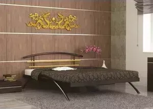 Кровать СТИЛЛМЕТ Сакура черный 160х200