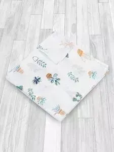 Муслиновая пеленка AmaroBaby Rainbow Растения 125х115