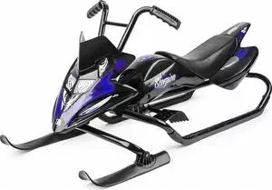 Снегокат Small Rider снегоход Scorpion DUO, две лыжи спереди (черный с синим)