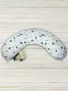 Подушка AmaroBaby для беременных Exclusive Soft Collection 170х25 (Треугольники)