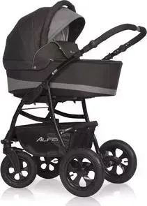 Коляска 2 в 1 Riko Basic 2 в 1 ALFA 10 коричневый-капучино