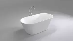 Акриловая ванна Black&amp;amp;White BlackWhite SB103 каркас, слив-перелив push-open (103SB00)