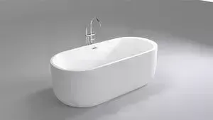 Акриловая ванна Black&amp;amp;White BlackWhite SB109 каркас, слив-перелив push-open (109SB00)
