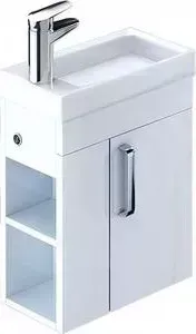 Тумба под раковину IDDIS Torr 40 белый, правая (TOR40W1i95)