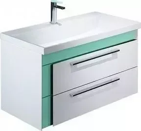 Тумба под раковину IDDIS Color Plus 90 белый/мятный (COL90M0i95)