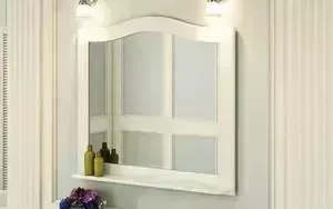 Зеркало Comforty Монако 100 белый глянец (4136986)