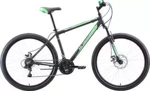 Велосипед BLACK ONE Onix 27.5 D Alloy чёрный/зелёный/серый 18"