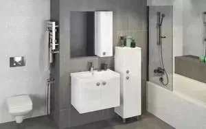 Мебель для ванной Comforty Флоренция 70П белый глянец