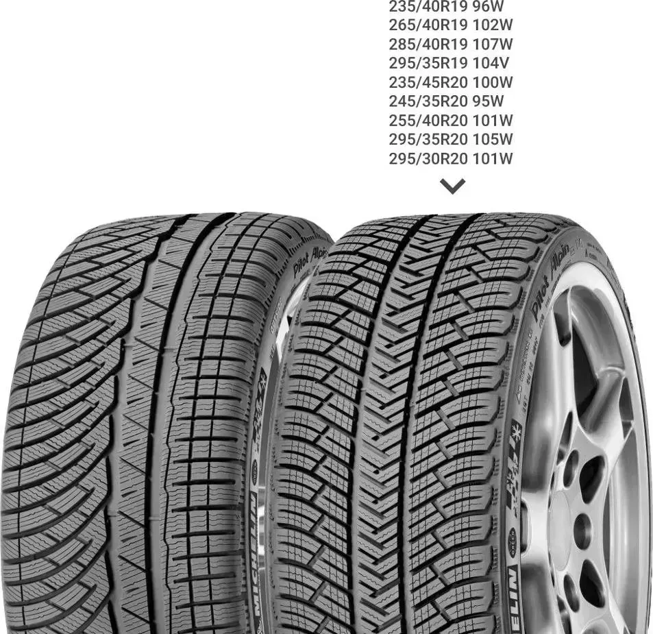 Шина MICHELIN PILOT ALPIN 4 XL 235/40/R18 95 V