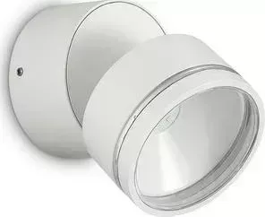 Уличный настенный светодиодный светильник Ideal Lux Omega Round AP1 Bianco