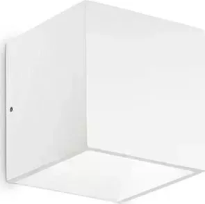 Уличный настенный светодиодный светильник Ideal Lux Rubik AP1 Bianco