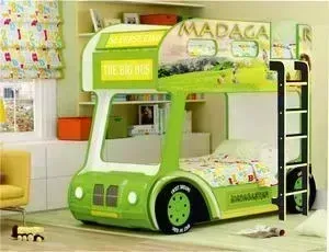 Двухъярусная кровать Red river Мадагаскар compact зеленый