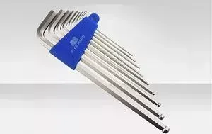 Ключи Bike Hand шестигранники с длинной ручкой YC-623, шаровые головки, 9 размеров