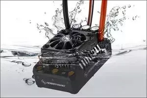 Бесколлекторный бессенсорный влагозащищенный регулятор HobbyWing Ezrun WP MAX5 V3 для шот-корс, багги, монстров масштаба 1/5 - HW-EZRUN-MAX5-V3