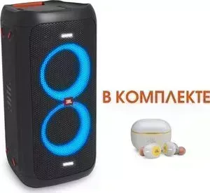 Портативная колонка JBL PartyBox 100 + наушники T120 TWS green