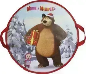 Ледянка 1TOY Маша и Медведь 52 см круглая