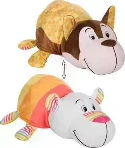 Мягкая игрушка 1TOY Вывернушка Ням-Ням Хаски с ароматом медовой глазури-Полярный мишка с ароматом фруктового мороженого Т13919