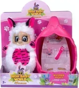Мягкая игрушка Bush Baby Пушастик Тигренок Тилли со спальным коконом заколкой и шармом Т16320