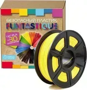 Пластик в катушке для 3D принтера Funtastique PLA-1KG-YL желтый