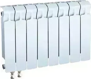 Радиатор RIFAR MONOLIT VENTIL 350 8 секций биметаллический нижнее левое подключение (RM35008НЛ50)