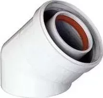 Отвод BAXI коаксиальный DN 60/100 45 градусов (KHG 714101610)