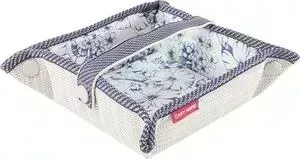 Салфетница Casy Home открытая с пряжкой 13х13х6 см, бежевая