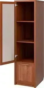 Шкаф ГАММА с полками Прима комбинированный стекло простое