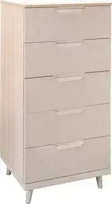 Комод R-home Сканди жемчужно-белый 5 ящиков