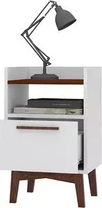 Тумба Manhattan Comfort Criado bpi 113-209 white/nut brown