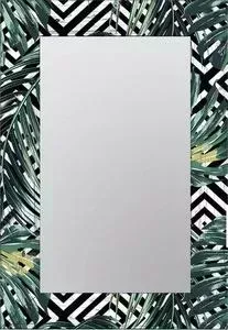 Зеркало Дом Корлеоне Настенное Корлеоне Пальмовые листья 90x90 см