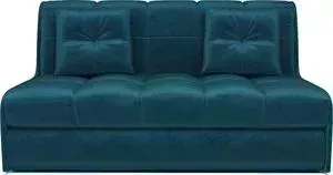 Диван Mebel Ars -аккордеон Барон №2 бархат сине-зеленый STAR VELVET 43 BLACK GREEN