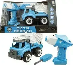 Машинка 1TOY на радиоуправлении Сити-сервис мусоровоз Т16968