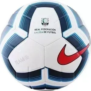 Мяч футбольный Nike Strike Team CN2161-100, р. 5, бело-темносине-голубой