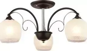 Люстра Imex потолочная MD.0712-3-S BK+CH 3*60Вт Е27