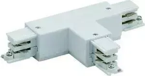 Соединитель для шинопроводов Т-образный, левый, внешний UNIEL UBX-A32 Silver