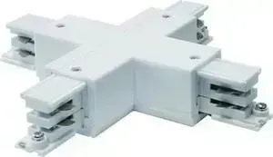 Соединитель для шинопроводов Х-образный UNIEL UBX-A41 Silver