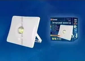 Прожектор светодиодный UNIEL ULF-F31-10W/DW Sensor IP65 100-265B White