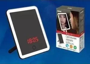 Зеркало UNIEL с подсветкой TLD-591 Brown/LED/80Lm/6000K/Dimmer/T+M