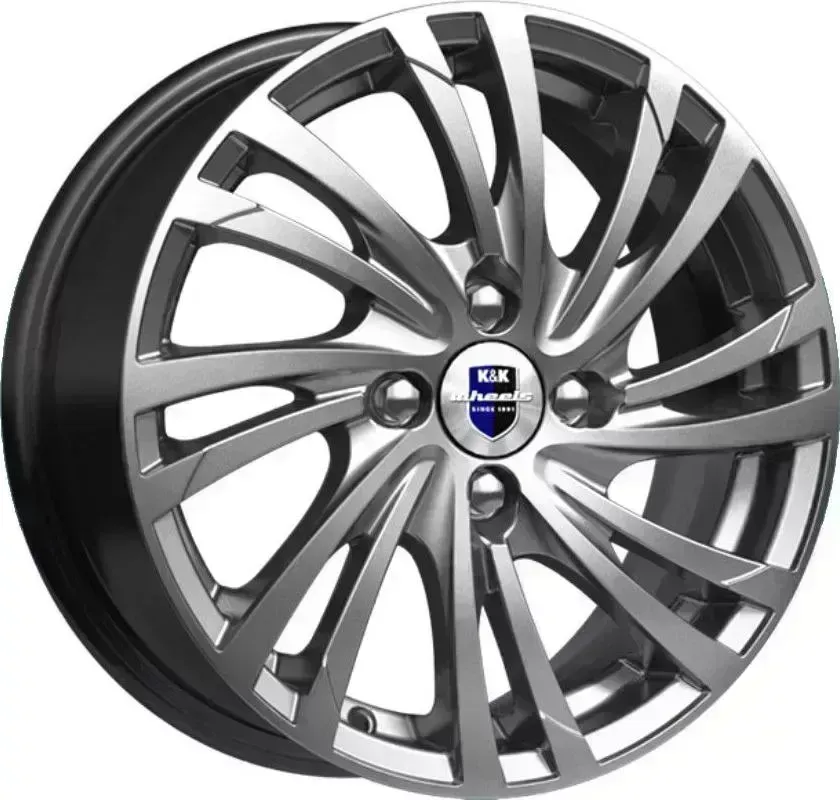 Диск автомобильный КиК Мейола-оригинал (КС643)6,0\R15 4*100 ET50d60,1Дарк платинум[] 6,0//R15
