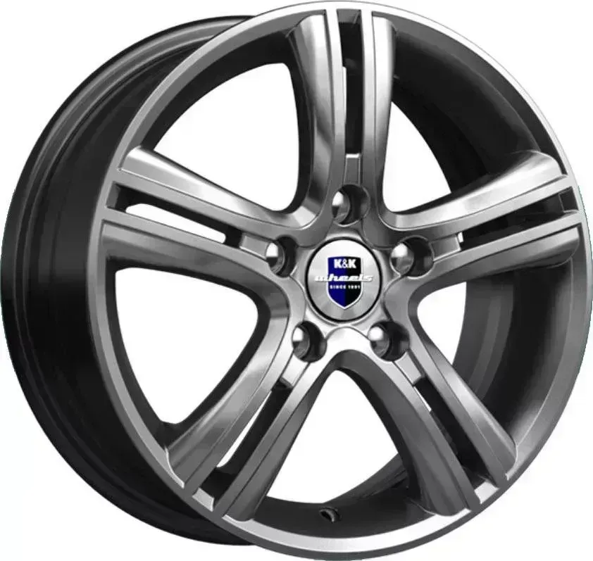 Диск автомобильный КиК Борелли (КС667)6,0\R15 5*108 ET50d63,35Дарк платинум[] 6,0//R15