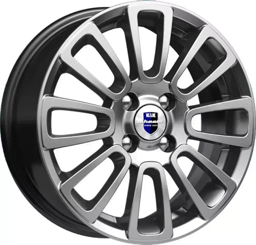 Диск автомобильный КиК Неман-оригинал (КС717)6,0\R15 4*100 ET40d60,1Дарк платинум[] 6,0//R15